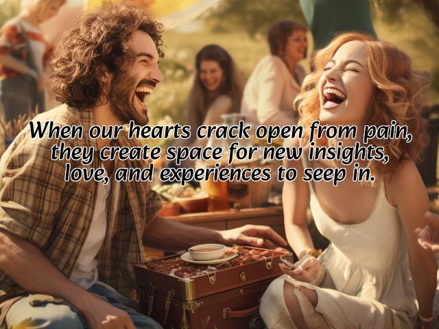 when our hearts crack open from pain, they create space for new insights, love, and experiences to seep in. preview