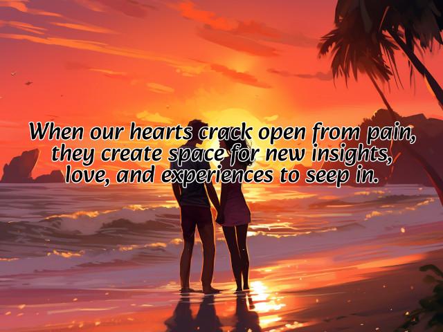 when our hearts crack open from pain, they create space for new insights, love, and experiences to seep in. preview