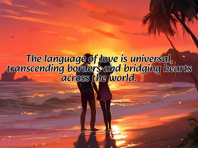 the language of love is universal, transcending borders and bridging hearts across the world. preview