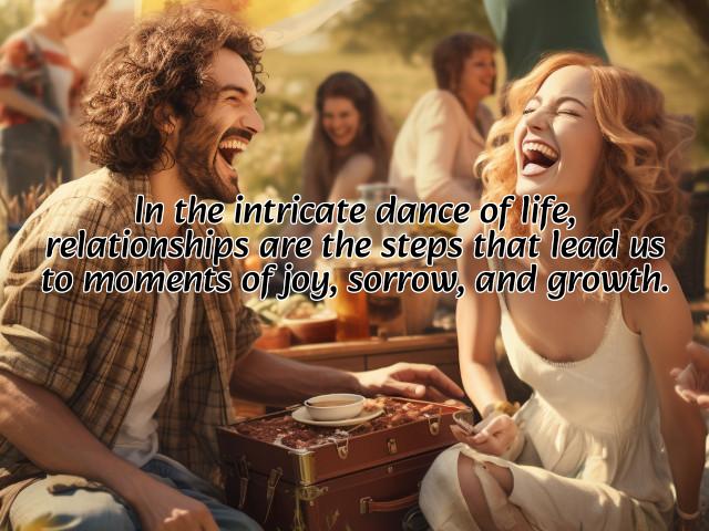 in the intricate dance of life, relationships are the steps that lead us to moments of joy, sorrow, and growth. preview