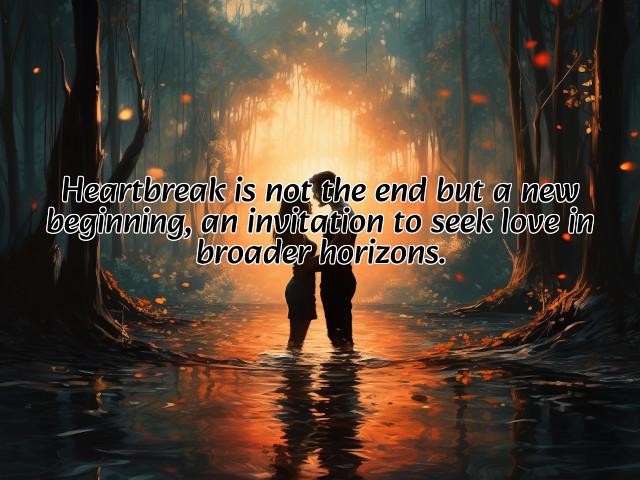 heartbreak is not the end but a new beginning, an invitation to seek love in broader horizons. preview